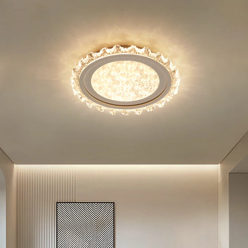 plafonnier moderne en cristal pour éclairage décoratif élégant