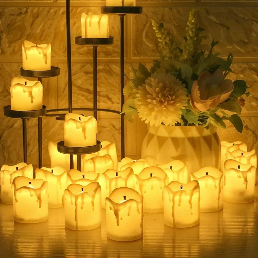 bougie LED sans flamme pour Halloween Thanksgiving et Noël - vue 5 sur 7