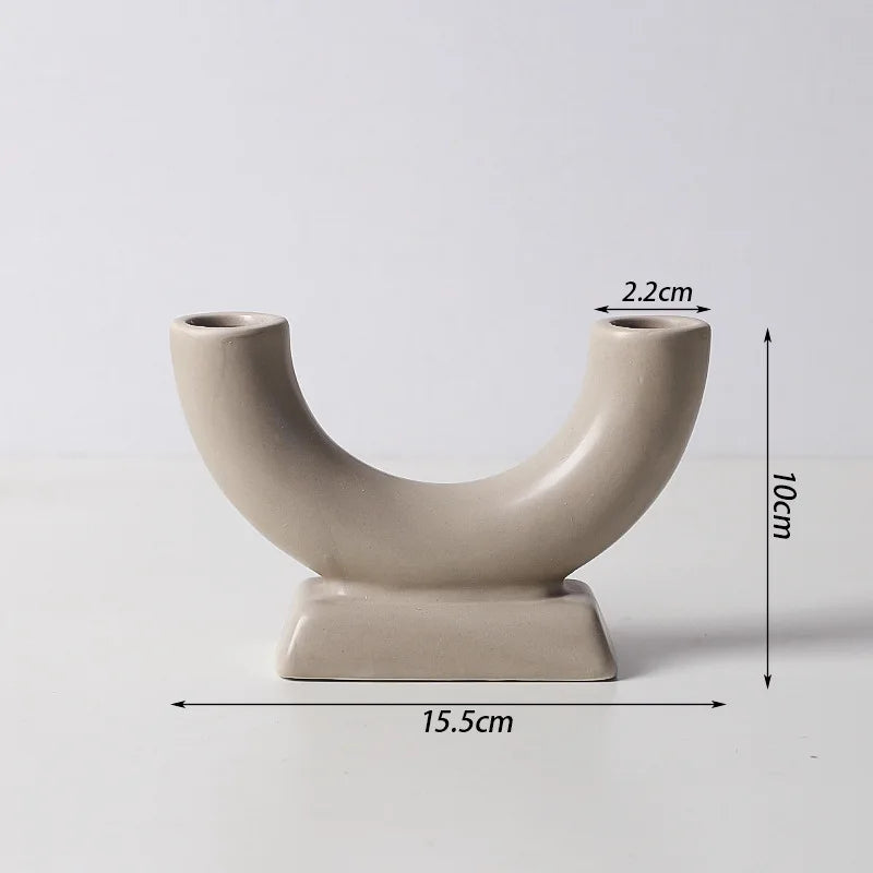bougeoir nordique en béton pour décoration intérieure moderne - vue 8 sur 14