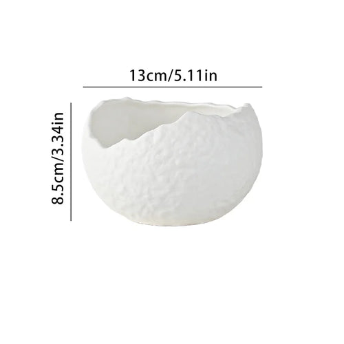 Bol céramique forme coquille irrégulière style raffiné