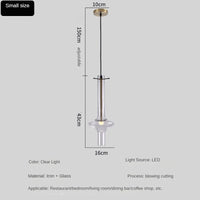 lustre en verre à joint en bambou créatif pour décoration intérieure