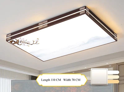 lustre rectangulaire à led pour éclairage intérieur moderne - vue 13 sur 14