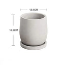 Creative Nordic simple Flowerpot Concrete Silicone Mold green plant Gardening Cement    round flowerpot  silicone mold
