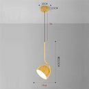 Nordic style adjustable angle wooden LED pendant light