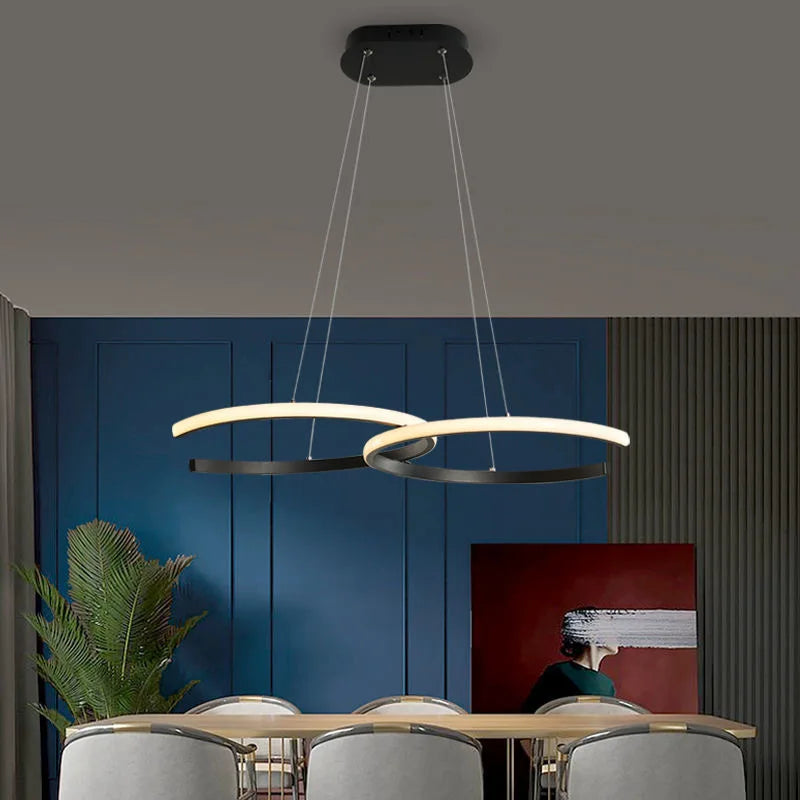 Minimalist Nordic design chandelier for contemporary interiors - vue 4 sur 7