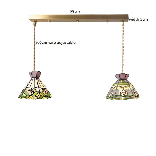 suspension fleur verre cuivre nordique moderne led iwhd europe syle - vue 27 sur 26