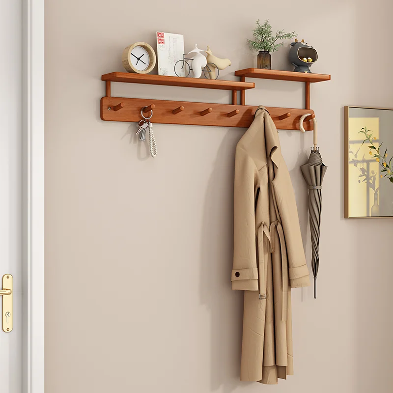 portemanteaux en bambou double couche pour rangement créatif - vue 7 sur 10