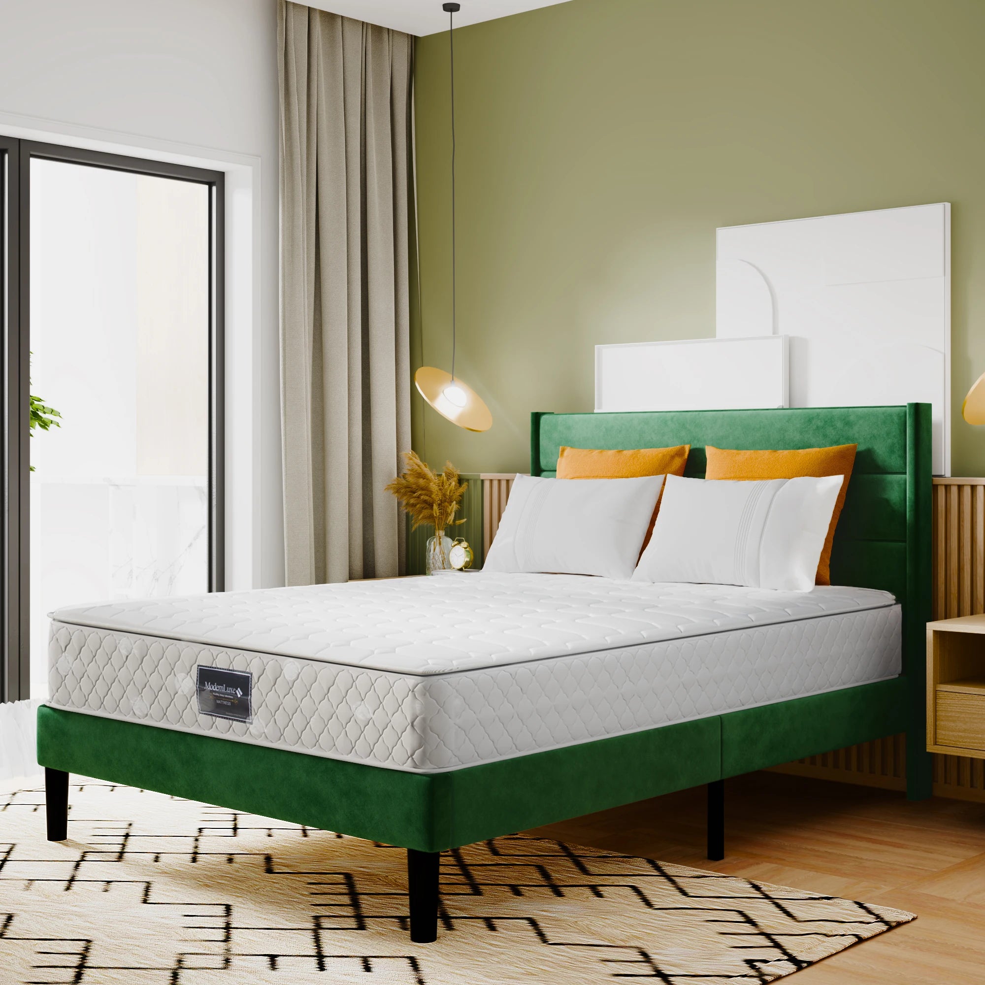 Spring core mattress, 7 zones cold foam mattress, pocket Spring Bay, 160x200cm, 100% Oeko-Tex tested microfas - vue 5 sur 6