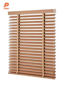 Store vénitien en bois horizontal réglable pour fenêtres