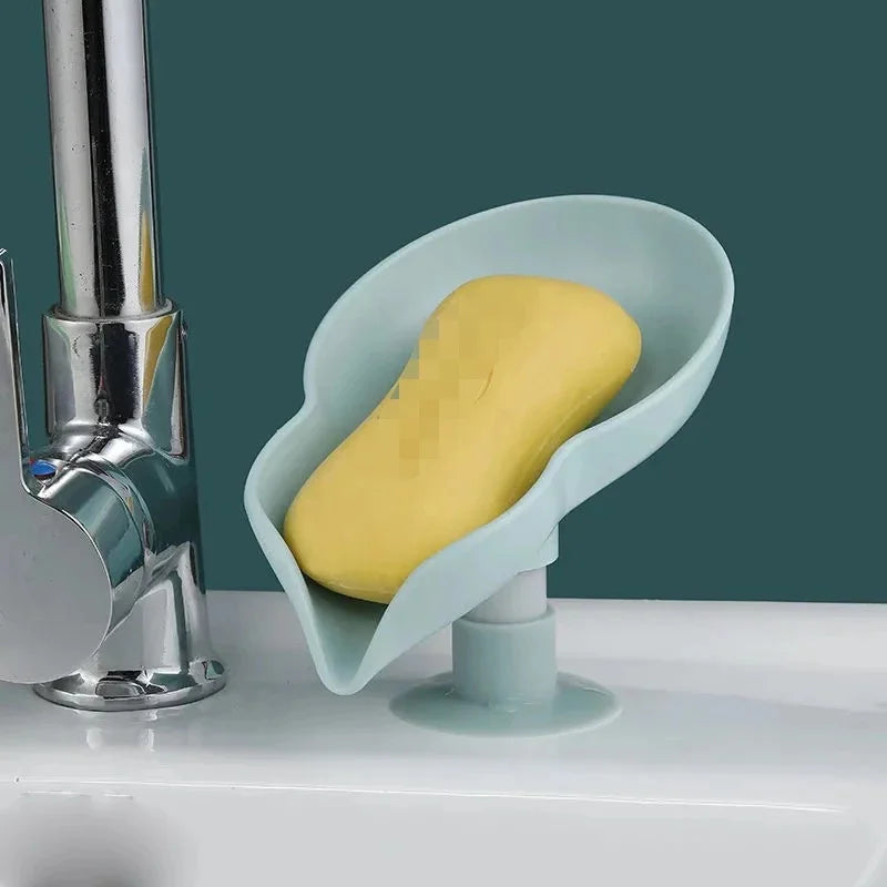 boîte à savon originale en forme de feuille pour la salle de bain - vue 4 sur 8