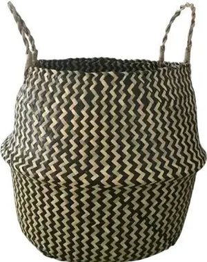 panier pliable en rotin pour rangement et décoration