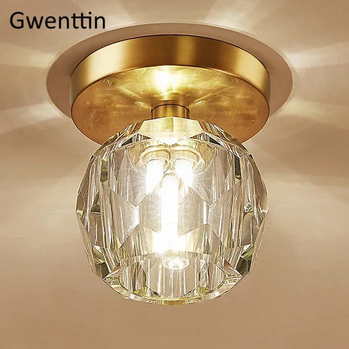 plafonnier moderne en cristal pour décoration intérieure élégante