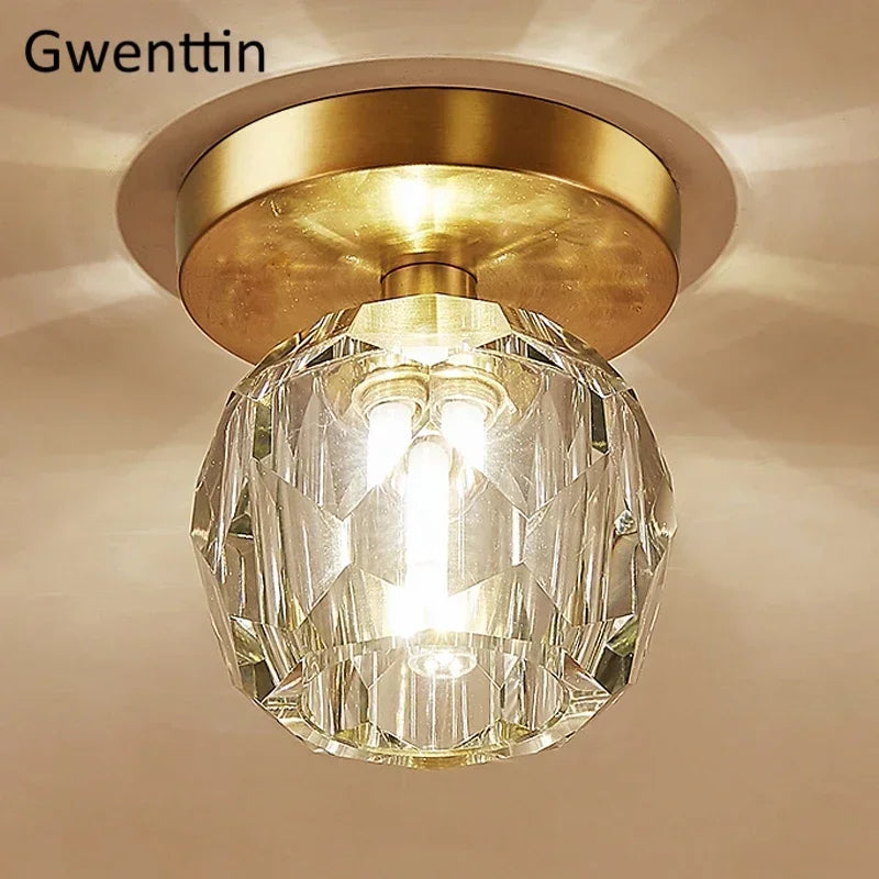 plafonnier moderne en cristal pour décoration intérieure élégante - vue 6 sur 7