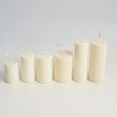 moule cylindrique à rayures pour fabrication de bougies en acrylique