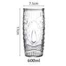 Mug tiki en verre style bar exotique cocktail