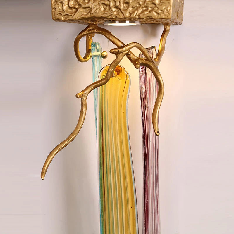 applique murale en cristal et cuivre moderne et élégante pour intérieur - vue 7 sur 6