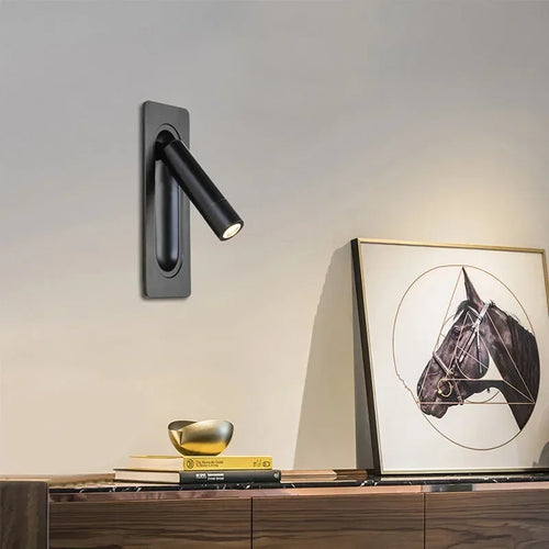 Applique murale LED lampe liseuse chambre rotatif mur rotatif lumières salon à côté de la lampe - vue 4 sur 10