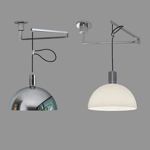 Suspension télescopiques modernes pliantes en métal salle à manger cuisine barre d'étude rotatif décor à la maison éclairage E27