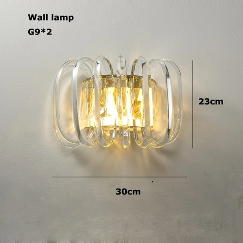 lustre en verre cristal art déco à intensité variable tendance 2024 - vue 17 sur 17