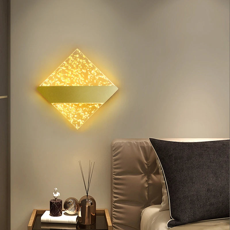Modern minimalist luxury feather LED wall light - vue 5 sur 10