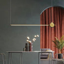 lustre moderne minimaliste en acrylique pour bureau et étude