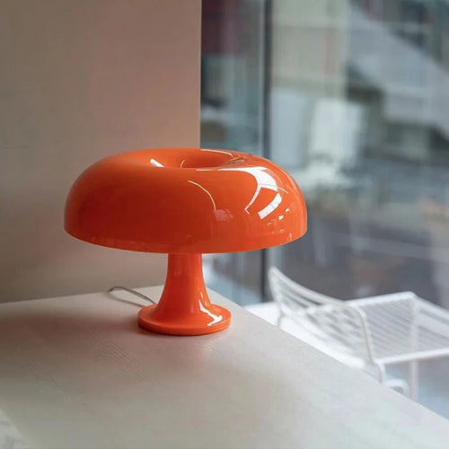 Minimalist mushroom LED table lamp for decoration - vue 3 sur 14