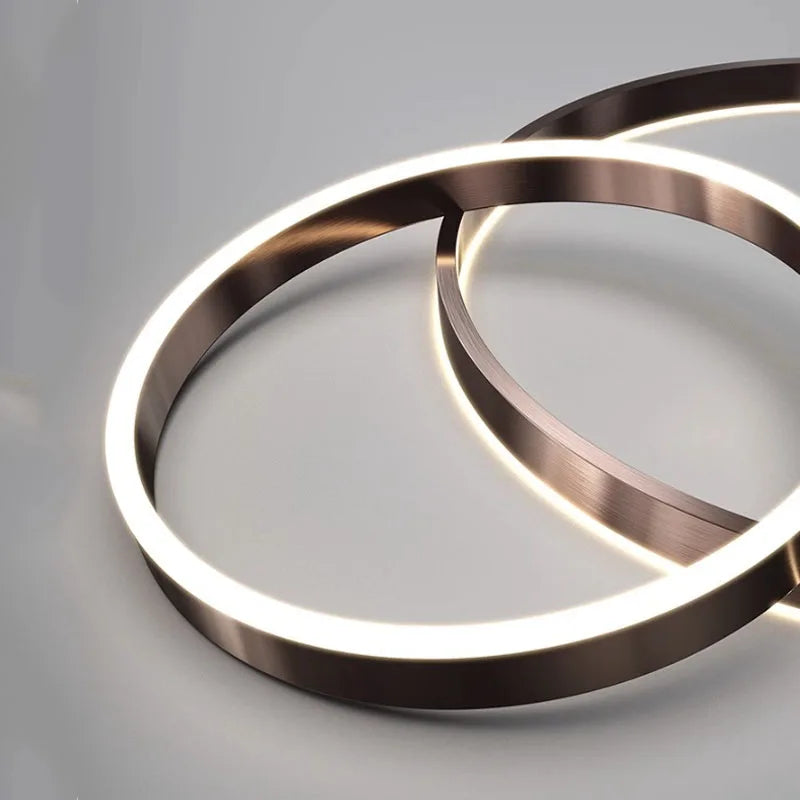 plafonnier led simple acrylique circulaire style nordique - vue 3 sur 10