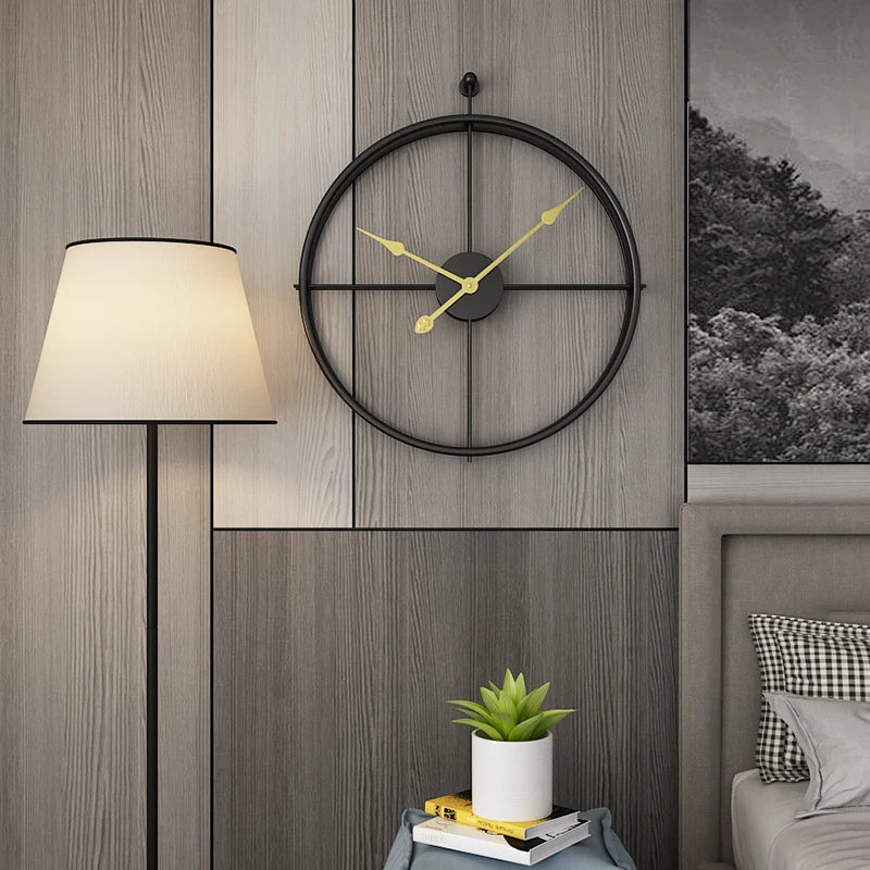 Large Silent Wall Clock, Modern Design Clocks, Home Decor, Office, Hanging Wall Watch, European Style, 55cm - vue 3 sur 8