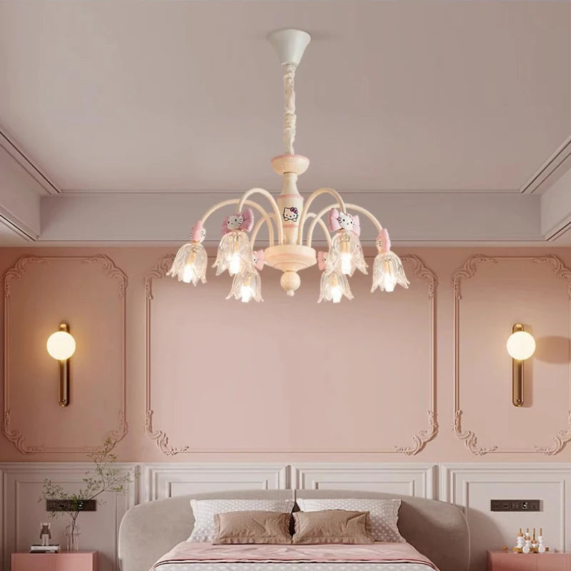 lustre créatif mignon pour chambre de princesse enfant - vue 5 sur 8