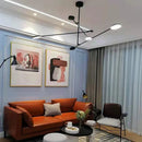Minimalist black metal pendant light for interior decor