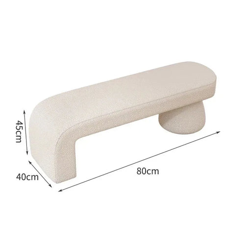 tabouret à langer nordique pour chambre et salon - vue 21 sur 27