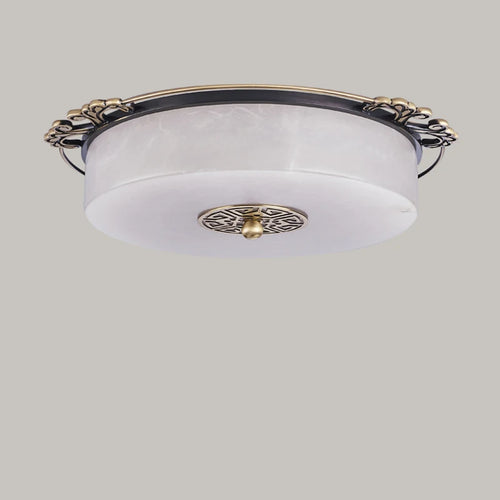 plafonnier Luxe Europe circulaire marbre Led Grand ménage chambre salon balcon couloir allée Illuminaire