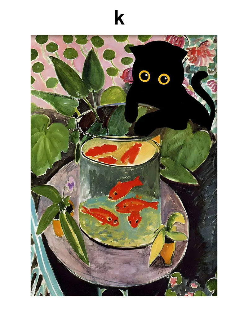 peinture humoristique de style impressionniste pour décoration murale