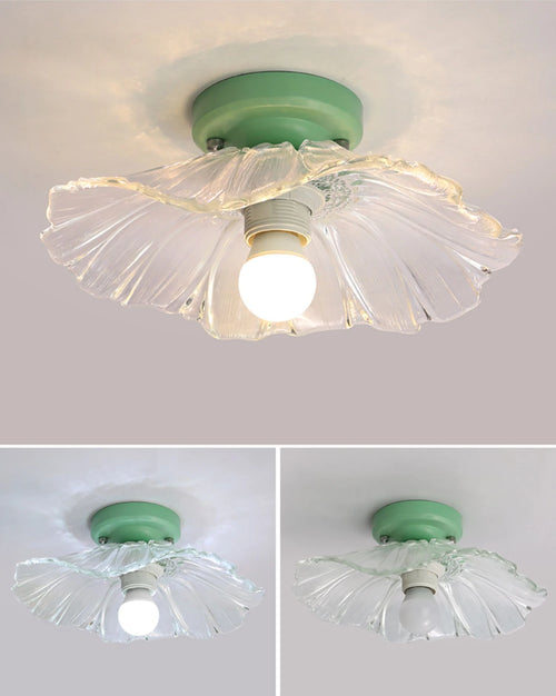 Decorative nordic style surface mount glass LED ceiling light - vue 6 sur 13