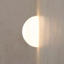 Minimalist nordic hemisphere glass wall light