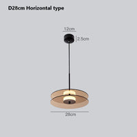 Suspension LED nordiques en verre créatif