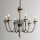 lustre rétro artisanal en bois massif luminaire décoratif suspendu