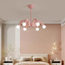 Modern milky white LED pendant light, living room, bedroom, children's room, creative decoration pendant light