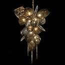 lustre en verre nordique de luxe en cristal moderne