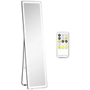 HOMCOM wall mirror full body standing mirror with LED lights 40x37x157.5 cm
