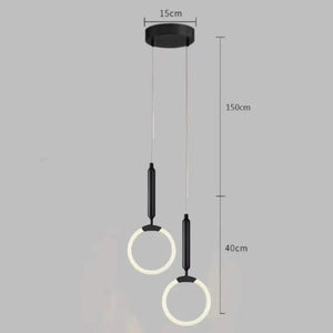 suspension design nordique moderne imperméable led décorative