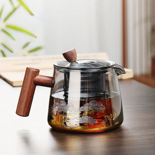 Theiere japonaise verre resistant gaiwan infusion the puer