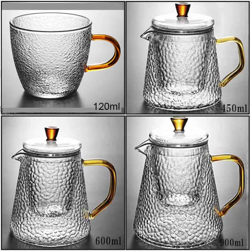 théière japonaise verre infuseur style traditionnel résistante chaleur - vue 2 sur 7