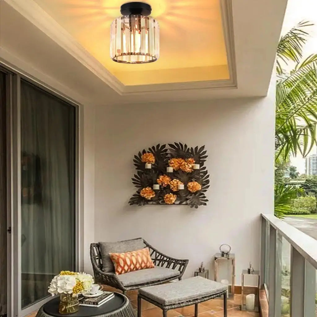 lampe suspendue en cristal design moderne pour intérieurs variés - vue 5 sur 10