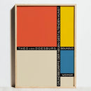 Geometric Bauhaus posters abstract minimalist wall art modern decor