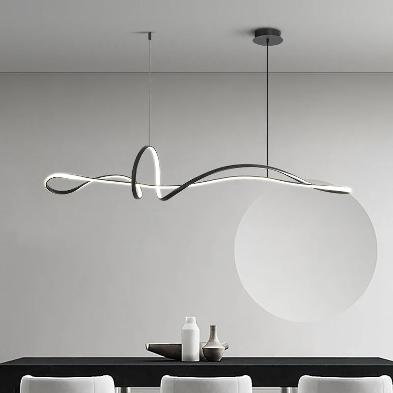 lustre minimal personnalisé nœud papillon éclairage moderne 2023 - vue 5 sur 8
