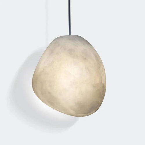 lustre moderne led texture naturelle marbre - vue 2 sur 10