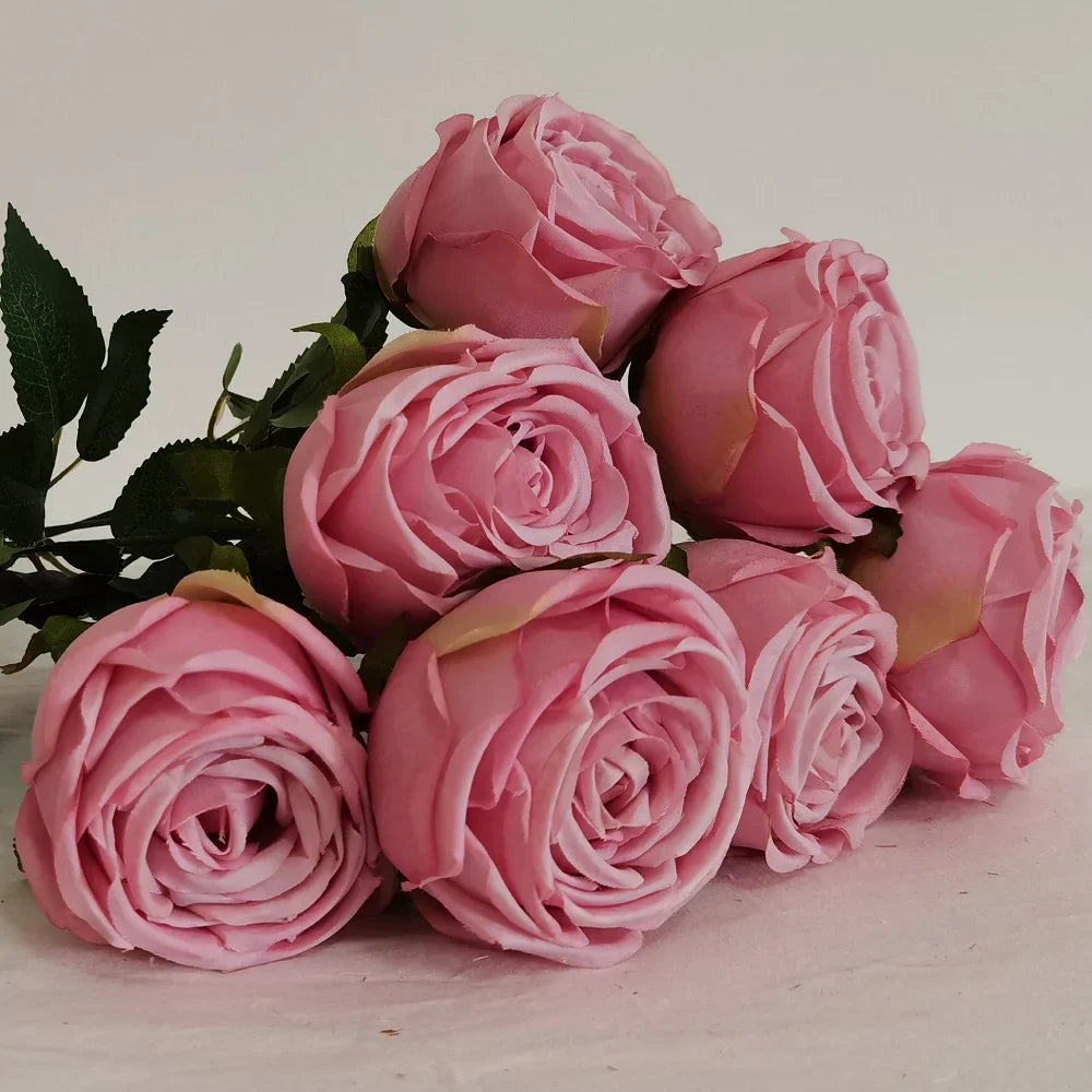 bouquet de roses artificielles pour mariage et décoration jardin - vue 9 sur 10