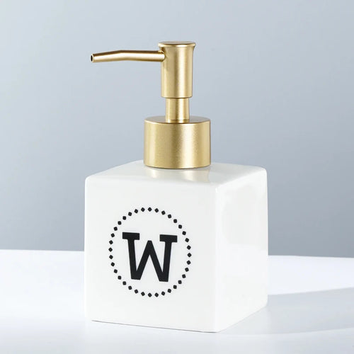 WHYOU Cermic Separate Shampoo Shower Gel Bottle, Liquid Soap Dispensers, Emulsion, Latex Hand Wish Bottles, Bathroom Accessories - vue 10 sur 18