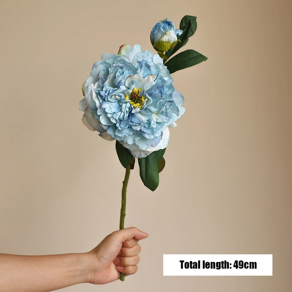 grandes fleurs artificielles de pivoine pour décoration élégante - vue 7 sur 12